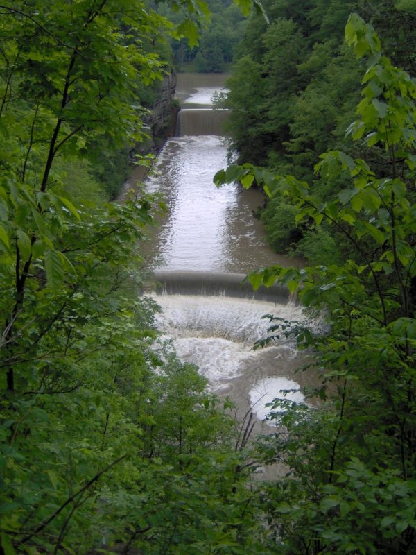 Above the dam